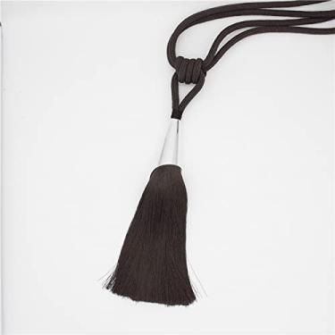 Imagem de Escova de cortina borla franja pendurada cinto bolas acessórios para cortina amarração para amarração decoração de quarto, 08,1 peças
