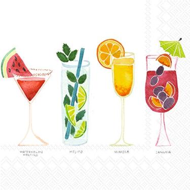 Imagem de Guardanapos de papel para coquetel Boston International, Summer Cocktails, 5 x 5-Inches, 1