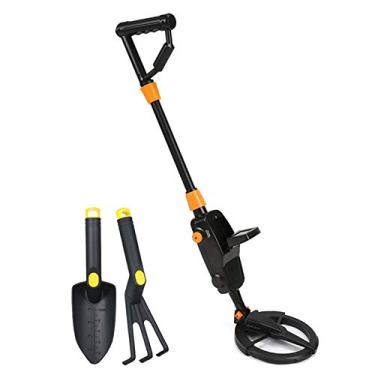 Imagem de Tingpai Detector de metais subterrâ Gold Digger Treasure Hunter Buscador de metais portátil Buscando fer mentas com pá de areia e acessórios pa fer mentas de escavação de p telei s pa crianças