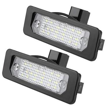 Imagem de Luzes de placa de licença Suuonee, 2 peças de lâmpada de placa de LED para carro para Mustang Fusion Flex Taurus