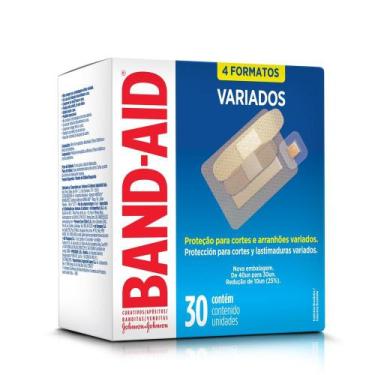 Imagem de Curativos Band-Aid Transparente Variados 30 Unidades