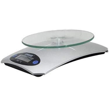 Imagem de Balança Digital Compacta Cozinha 5 Kg Precisa prato de vidro cor:Cinza
