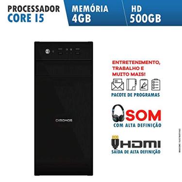 Imagem de Computador Desktop Pc Intel Core I5 4gb Hd 500gb Hdmi Usb Preto G1 Chromos