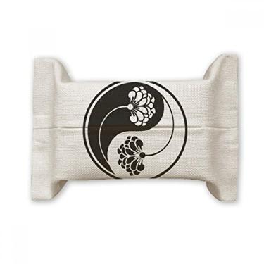 Imagem de Bolsa de linho de algodão com flor Yin-yang da Culture Customs