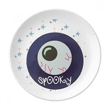 Imagem de Prato de Halloween redondo realista de porcelana Salver Prato de jantar