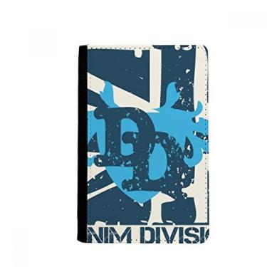 Imagem de Graffiti Street Blue Denim Divisão Padrão Passaporte Notecase Burse Carteira Carteira Carteira Carteira Porta-cartões