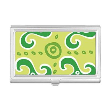 Imagem de Porta-cartões Green Spiral Dart Mexico Totems Civilização Antiga Porta-cartões Carteira de bolso