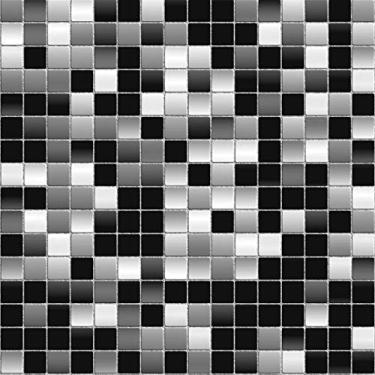 Imagem de Papel de Parede Lavável Pastilhas Tons de Preto 12m