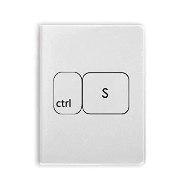 Imagem de Símbolo de teclado ctrl S Art Deco, presente, moderno, caderno, capa de chiclete, diário capa macia