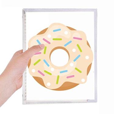 Imagem de Caderno de pasta verde para sobremesa doce folha solta diário recarregável de papelaria