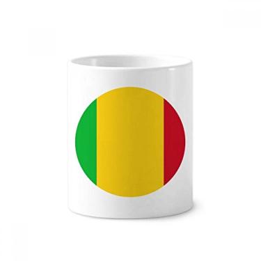 Imagem de Mali África Nacional Emblema Porta Escova Dente Caneca, Suporte Ceramica