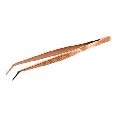 Imagem de Pinças retas de precisão de aço inoxidável Mercer Culinary 18-8, Rose Gold, 6-1/8 Inch Fine Tip Curved, 1