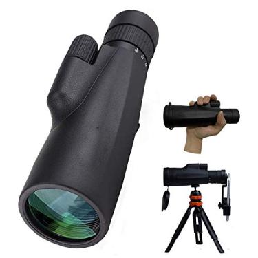 Imagem de Telescópio monocular, zoom HD 10-30X50 HD de alta potência BAK4 à prova d'água, com suporte para smartphone e tripé estável, para observação de pássaros