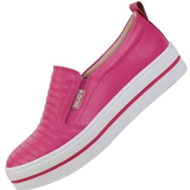 Tenis Quiz 65-1791-04 Slip On Flatform Calce Fácil Feminino