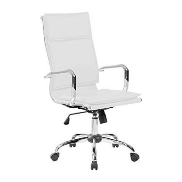 Imagem de Cadeira de Escritório Presidente Giratória Eames Comfort Branca