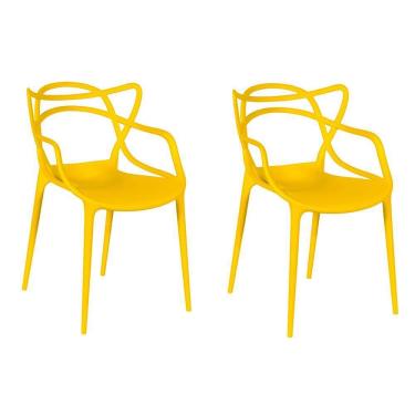 Imagem de Kit 2 Cadeiras Allegra - Amarelo
