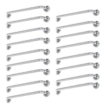 Imagem de Alça de Apoio Inox Barra 80cm Kit 17 Unidades Segurança Idoso Cadeirante Banheiro Quarto Acessibilidade Resistente Corrimao