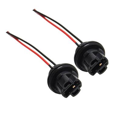 Imagem de Dynwave T20 7443 soquete de lâmpada de carro, conector de soquete de fio, premium, soquete de luz de sinal de volta, adaptador de plugue de chicote de fiação