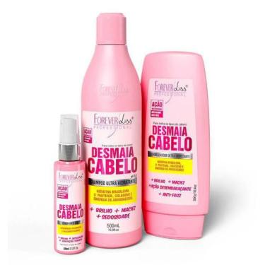 Imagem de Kit Tratamento Desmaia Cabelo  Shampoo + Condicionador + Sérum  Foreve