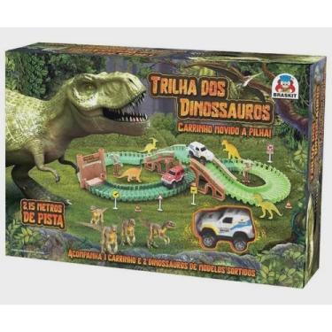 Imagem de Trilha Dos Dinossauros Pista De Carrinho Divertida 166 Peças Cor Verde