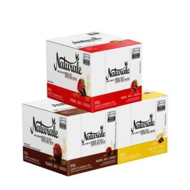 Imagem de KIT 3 Display Barra de Cereal 600g c/ 24 Unidades de 25g - Naturale (Misto 1 Display de Cada)