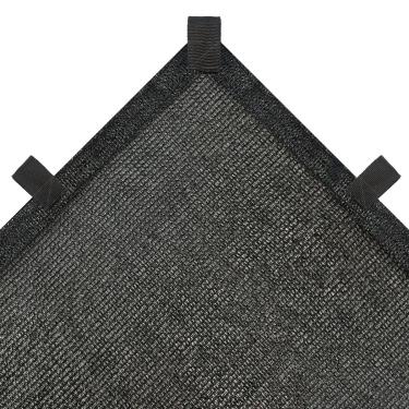 Imagem de Jardino Tela Sombreamento Toldo Sombrite Garagem 80% 3x2 Preto Polietileno de alta densidade