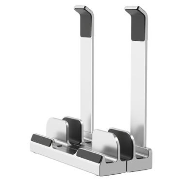 Imagem de Suporte vertical para laptop, Suporte vertical para laptop - Rack ajustável para laptop vertical | Acessórios eletrônicos de armazenamento estável para laptop para computadores,