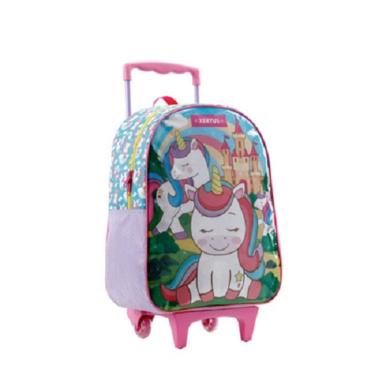 Imagem de Mochila de Rodinhas 16 Pequena 40cm Infantil Unicornio Xeryus 12330