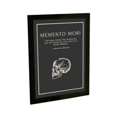 Imagem de Quadro Decorativo A4 Estoicismo Memento Mori Marco Aurélio