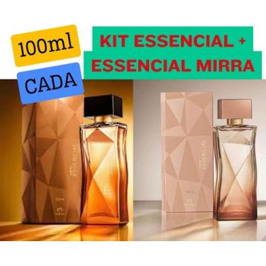 Imagem de Kit Perfume Feminino Essencial 100ml + Essencial Mirra 100ml (2 Itens)