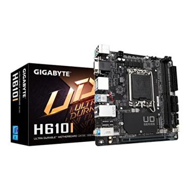 Imagem de GIGABYTE H610I (H610/ Intel/LGA 1700/ Mini-ITX/ DDR5/ Single M.2/ PCIe 4.0/ USB 3.2 Gen1/Intel GbE LAN Chip/Motherboard)