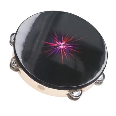 Imagem de Pandeiro Portátil, Com Alça de Corda de Pano Oxford, Instrumento Musical de Tamborim Portátil para Adultos e Crianças (Raio do Buraco Negro)