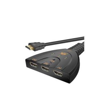 Imagem de Seletor Chaveador HDMI 3 Entradas e 1 Saída 4K JC-HS-HM Splitter F3