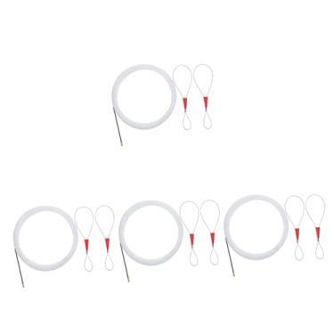 Imagem de OSALADI 4 Pcs fio de parede de nylon ferramenta de tubo prendedor de cabo de peixe arame ferramentas de encanamento ferramenta extrator de fio de cabo kit extrator de fio elétrico suíte