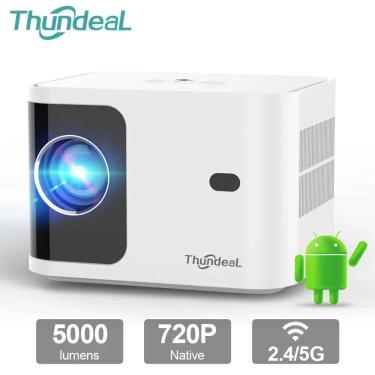 Imagem de ThundeaL-Mini projetor Full HD TD91  vídeo 4K  5G  WiFi  Android  portátil  Home Theater  projetor