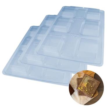 Imagem de Kit 3 Formas Chocolate Bwb Sp 10576 Pão De Mel Quadrado G