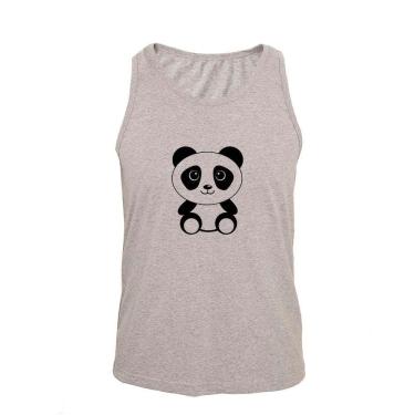 Imagem de Regata Masculina Algodão Panda 3 Estampada Verdão Moderna