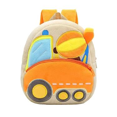 Imagem de Linda mochila de escavadeira, mochila de pelúcia para meninos e meninas de 2 4 anos de idade, mochila com guia para meninas pequenas, C, One Size, Mochilas esportivas