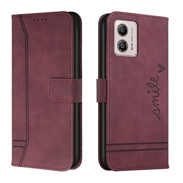 Imagem de Asdsinfor Capa para Motorola Moto G53/G13/G23, capa carteira de couro PU, suporte para cartões de crédito, à prova de choque, flip proteção magnética masculina e feminina, capa de telefone para Moto