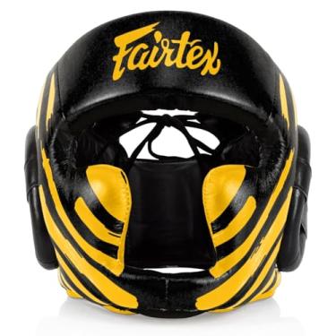 Imagem de Fairtex Headgear Protetor de cabeça Super Sparring com visão diagonal para Muay Thai, Boxe, Kickboxing