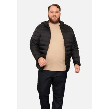 Imagem de Bobojaco Puffer Nylon Plus Size Impermeável Masculina Capuz Removível-Masculino