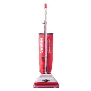 Imagem de Aspirador de Pó Profissional 6L com Rolo de Escova e Sistema de Liberação do Saco com Clipe de Metal, 110V, Sanitaire SC888N, Vermelho 