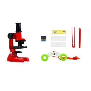 Imagem de Kit microscópio infantil 08 peças r3236 - bbr toys