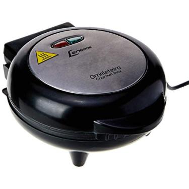 Imagem de Omeleteira Gourmet Inox, Preto, 220v, Lenoxx