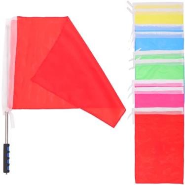 Imagem de Balacoo 10 peças de mini bandeira portátil: acessórios de guia bandeiras de cupcake bandeiras de mão bandeiras de suprimentos de viagem sinal de bandeira vara suprimentos ao ar livre com haste