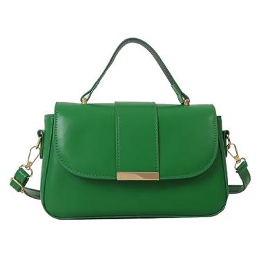 Imagem de Bolsa de ombro de couro PU, bolsa transversal, bolsa clutch para mulheres, bolsa clutch envelope noturno, Verde