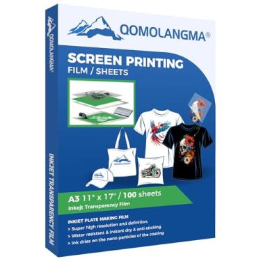 Imagem de Pacote com 100 folhas/pacote de película de transparência de jato de tinta impermeável premium 28 x 43 cm para serigrafia