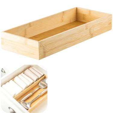 Imagem de Organizador De Gaveta Utensílios Caixa Organizadora Multiuso Keep (Bambu)
