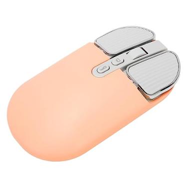 Imagem de Mouse Sem Fio, Modo Duplo, Design Silencioso, DPI Ajustável, Bateria de 500mAh, Tamanho Portátil para PC, Laptop, Tablet e Telefone Com Receptor USB de 2,4 GHz (Cor de chá com