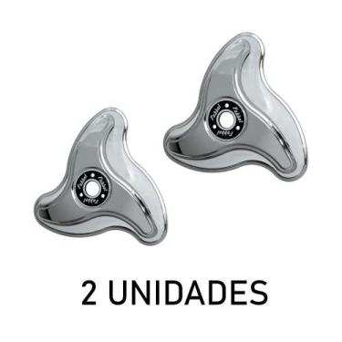 Imagem de Par Calota Hélice 3 Pontas Alta Aro 20/22 LE para Rodoar - Fabbof